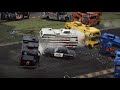 rocket vs RVs demo derby