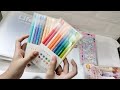 cute stationery haul📚✍🏻 | highlighter, gel pens, correction pen & more🛍️🎀/ASMR☁️🍡