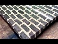 Day #4: FINISHED Wenge & Ash End Grain Cutting Board, Brick & Mortar Design