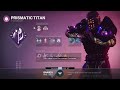 Solo Flawless Master Nightfall - The Disgraced - Broken Prismatic Titan [Destiny 2]