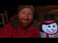 Overnight Winter Snowstorm In Cozy Log Cabin | Winter Wonderland