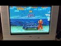 VR to @raza_is_retro  Street Fighter II Turbo (SNES) Ken Kick challenge CRT Gameplay