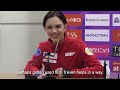 Trusova, Medvedeva, Bell - Interview at GP Rostelecom Cup 2019 (English subs)