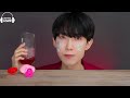 ASMR ICE CREAM PINK PORORO JELLY RECIPE PARTY 직접 만든 핑크 뽀로로 꿀젤리 먹방 DESSERTS MUKBANG EATING SOUNDS