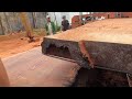 Rare trees are more valuable than gold! The FASTEST way to cut BIG WOOD into slabs