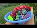 Clean up muddy minicars & disney pixar car convoys! Play in the garden