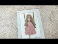 DIY How to make a macrame doll in a frame l Makrome kız yapımı