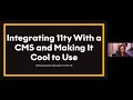 Integrating 11ty with a CMS and making it cool to use! w/ Lucie Haberer. 11ties 2021