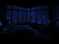 Relaxing City Rain (No Light) 🌦️ - Heavy Rain Sounds for Sleep and Meditation