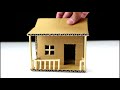 How To Make a Small Cardboard House (BEAUTIFUL & EASY WAY)