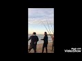 Gran pesca de corvinas negras en la barra punta del este Uruguay
