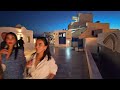 Oia Santorini, nightlife walking tour 4k, Greece 2024