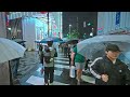 3 Hours of Rainy Night Walk in Tokyo, Japan • 4K HDR