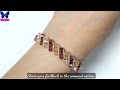 Bracelet Making For Beginners/Easy Beaded Bicone Bracelet Tutorial/Handmade Jewelry/Beaded Bracelet