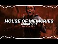 house of memories (sped up) - panic! at the disco [edit audio]