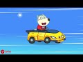 Four Colors Car Garage Adventure🚗🏁 Let's Play Toy Cars with Wolfoo and Friends | Kids Videos