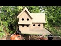 build a house for a sad bird using mud and bamboo