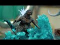 How To Make Diorama: Godzilla Minus One Attack USS Missouri With Polymer clay sculpting