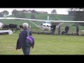 Light aircraft in WILD cross-wind landings at Tokoroa Airfield