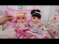 New Baby Alive dolls packing baby bag to go to grandmas house