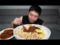 매운파김치 짜파게티 8개 계란 치즈 올려서 짜계치 매운 파김치 짜장 라면 먹방 korean black bean noodles ramen mukbang eating show