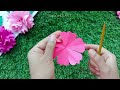 4 Paper Flowers || 4 different and Beautiful Paper Flower craft ideas for room decoration || DIY