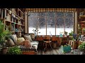 Snowy Winter Window 🎵🎶 Emotional Jazz Piano 🎹🌿🐶