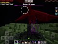 Fighting the ender dragon again this time with devil tools