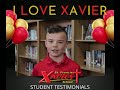 Xavier Student Testimonials