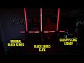 Kylo Ren Galaxy's Edge vs. Force FX Elite vs. Black Series Lightsaber