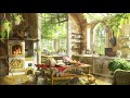 Summer Kitchen Ambience &Fireplace &White Noise &ASMR