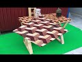 Shaping Techniques from Beautiful Wooden - DIY Beautiful and Unique 3d Table
