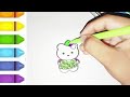 cute Hello Kitty drawing for kids