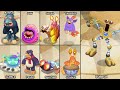 Fire Oasis Full song but Each Monster is Zoomed in! (Wubbox Update, Sounds better!)