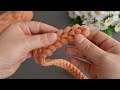 Wow!.. 😇 Amazing!.. Tunisian crochet. Crochet gorgeous hairband, belt, bag handle