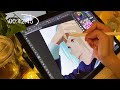 1Hr ASMR: study with me ! drawing sound with ipad pro｜no talking