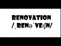 how to pronounce renovation in American English