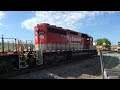 RJ Corman 8159 & 7195 pass by shortly after NS 278 - Powell, TN (4/28/2024)