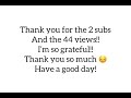 Vibe + A Thank You Video 💖