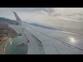 Luxair Luxembourg Airlines Boeing 737-800W take off from Málaga Costa del Sol airport (Spain)