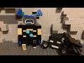 Lego Minecraft animation warden vs wither￼