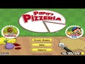 playing papa's pizzeria for the first time