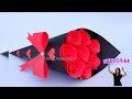 🤱 Gift Ideas/DIY Paper Flower BOUQUET/ Birthday gift ideas/Flower Bouquet making