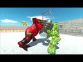 Plant Lava Golem Family vs Devil King Kong Family Lava Stadium Arena -Animal Revolt Battle Simulator