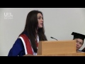 Preity Zinta at the University of East London receiving an Honorary Doctorate