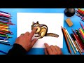 How To Draw A Realistic Chipmunk