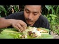 Delicious yam leave recipe || jhum cultivation || collecting king chilly and organic vegetables.