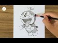 How to Draw Doraemon Easy || doraemon drawing step by step || Easy drawing ideas for beginners