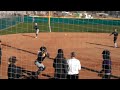 Kyra Thomas 2016 catcher (grey pants) GCU camp