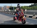 Electric Scooter WEPED Cyberfold and Dark Knight ride together